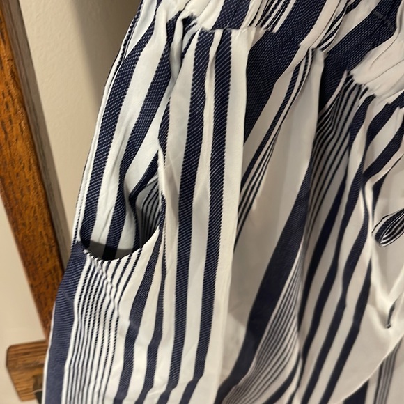 Woman’s Navy Striped Dress - Picture 3 of 6